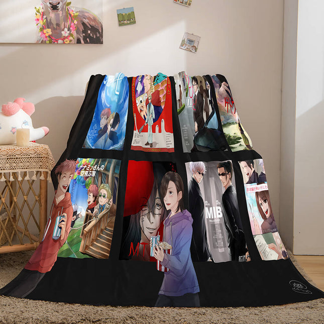Jujutsu Kaisen Flannel Caroset Throw Cosplay Blanket