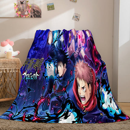 Jujutsu Kaisen Flannel Caroset Throw Cosplay Blanket