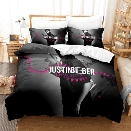 Justin Bieber Cosplay Bedding Set Quilt Cover Room Decoration