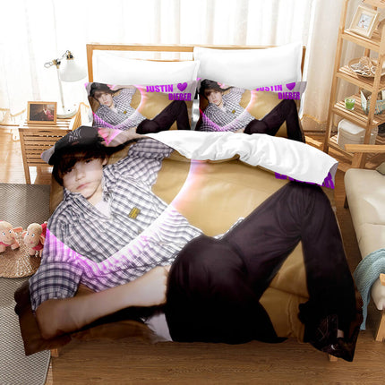 Justin Bieber Cosplay Bedding Set Quilt Cover Room Decoration