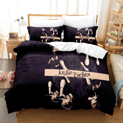 Justin Bieber Cosplay Bedding Set Quilt Cover Room Decoration