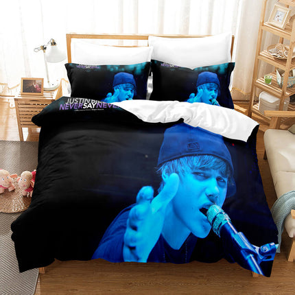 Justin Bieber Cosplay Bedding Set Quilt Cover Room Decoration