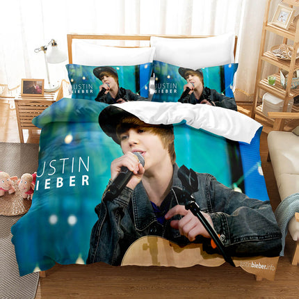 Justin Bieber Cosplay Bedding Set Quilt Cover Room Decoration