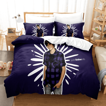 Justin Bieber Cosplay Bedding Set Quilt Cover Room Decoration