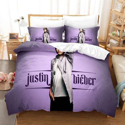 Justin Bieber Cosplay Bedding Set Quilt Cover Room Decoration
