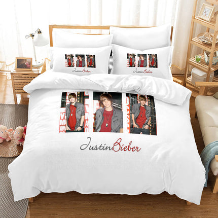 Justin Bieber Cosplay Bedding Set Quilt Cover Room Decoration