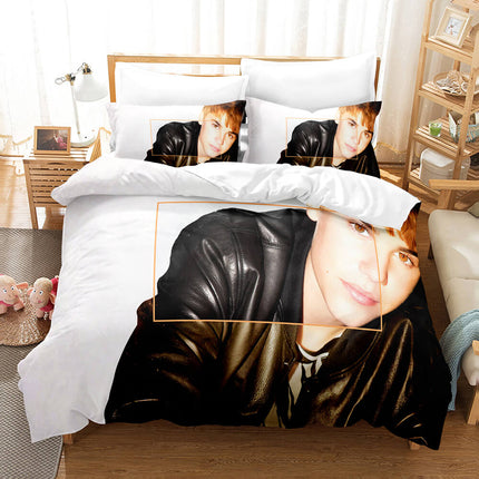 Justin Bieber Cosplay Bedding Set Quilt Cover Room Decoration