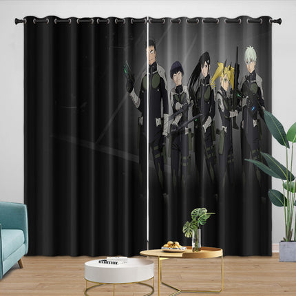 Kaiju No. 8 Curtains Blackout Window Drapes Room Decoration
