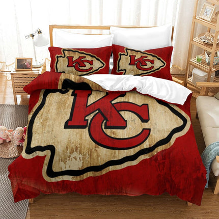 Kansas City Chiefs Bedding Set Duvet Cover Without Filler
