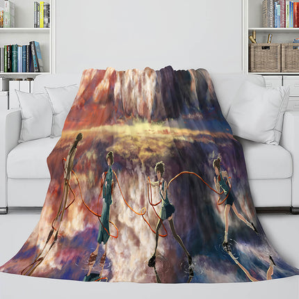 Kimi no Na Wa Cosplay Flannel Blanket Throw