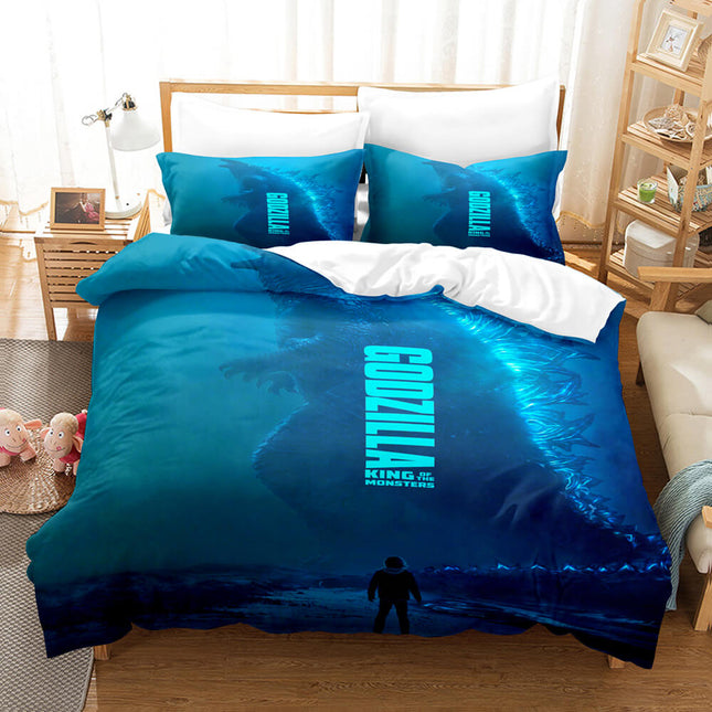 King Kong vs Godzilla Bedding Set Quilt Covers Without Filler