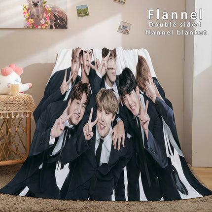 Kpop BTS Butter Bangtan Boys Cosplay Flannel Blanket