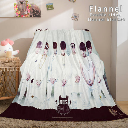 Kpop BTS Butter Bangtan Boys Cosplay Flannel Blanket