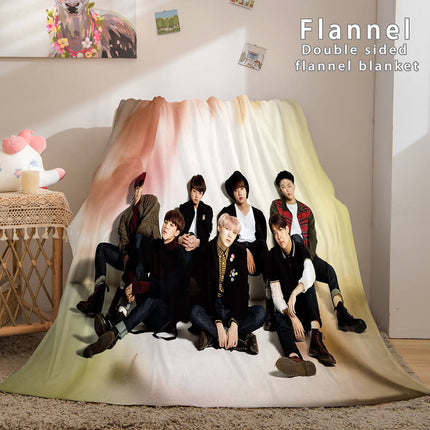 Kpop BTS Butter Bangtan Boys Cosplay Flannel Blanket