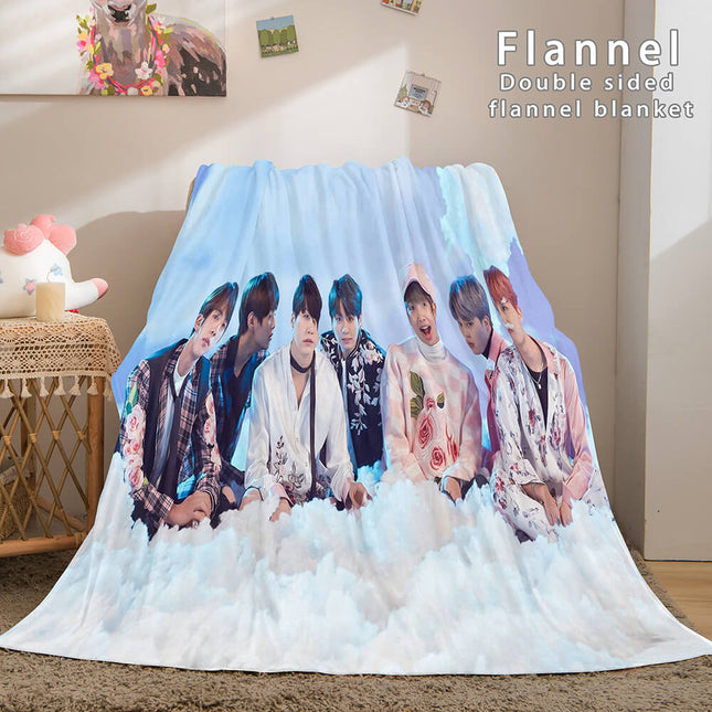 Kpop BTS Butter Bangtan Boys Cosplay Flannel Blanket
