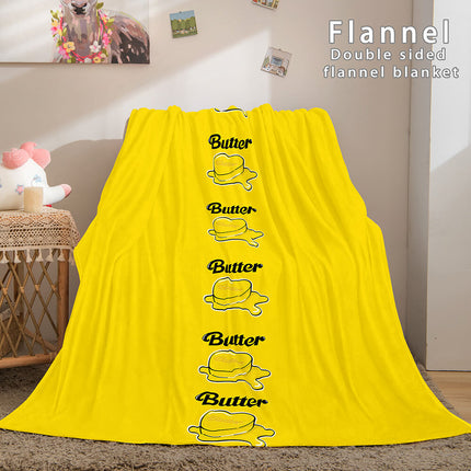 Kpop BTS Butter Bangtan Boys Cosplay Flannel Blanket