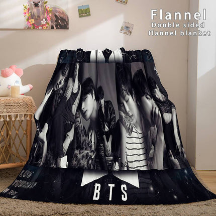 BTS Butter Bangtan Boys Flannel Fleece Blanket