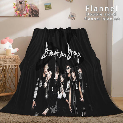 BTS Butter Bangtan Boys Flannel Fleece Blanket