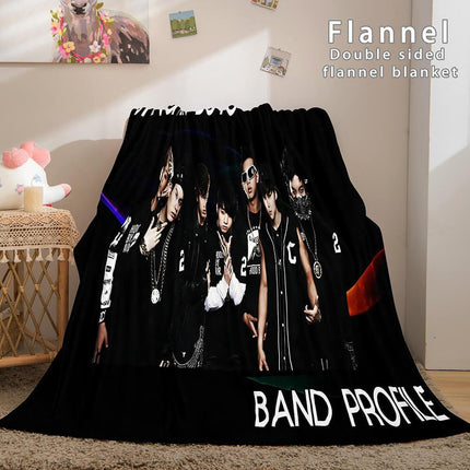 BTS Butter Bangtan Boys Flannel Fleece Blanket