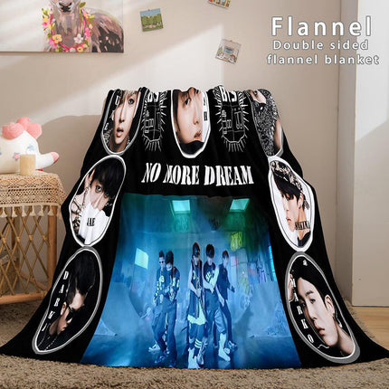 BTS Butter Bangtan Boys Flannel Fleece Blanket