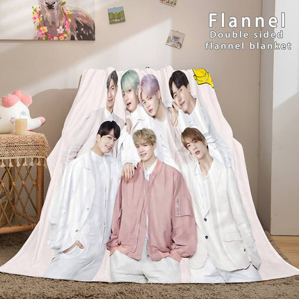 BTS Butter Bangtan Boys Flannel Fleece Blanket