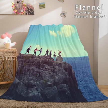 BTS Butter Bangtan Boys Flannel Fleece Blanket