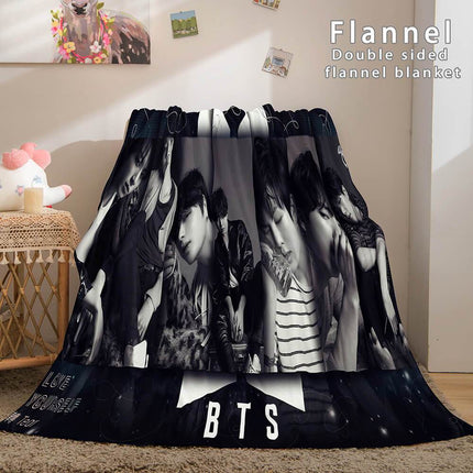BTS Butter Bangtan Boys Flannel Fleece Blanket