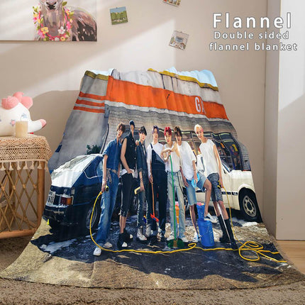 BTS Butter Bangtan Boys Flannel Fleece Blanket