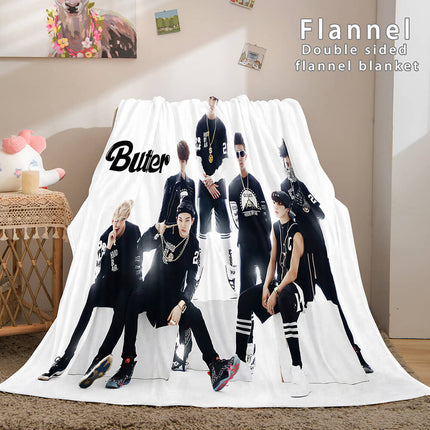 Kpop BTS Butter Cosplay Flannel Blanket