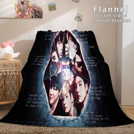 Kpop BTS Butter Cosplay Flannel Blanket