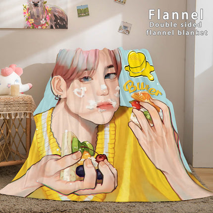 Kpop BTS Butter Cosplay Flannel Blanket