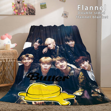 Kpop BTS Butter Cosplay Flannel Blanket