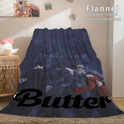 Kpop BTS Butter Cosplay Flannel Blanket