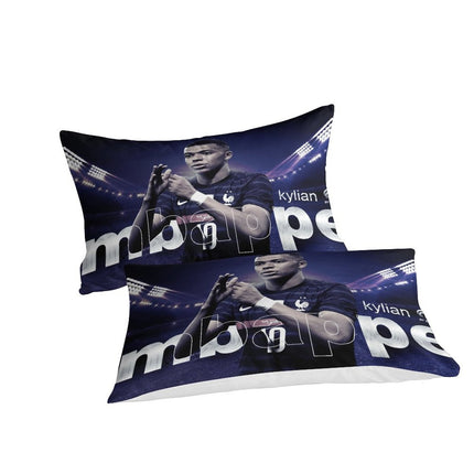 Kylian Mbappé Pattern Bedding Set Quilt Cover Without Filler