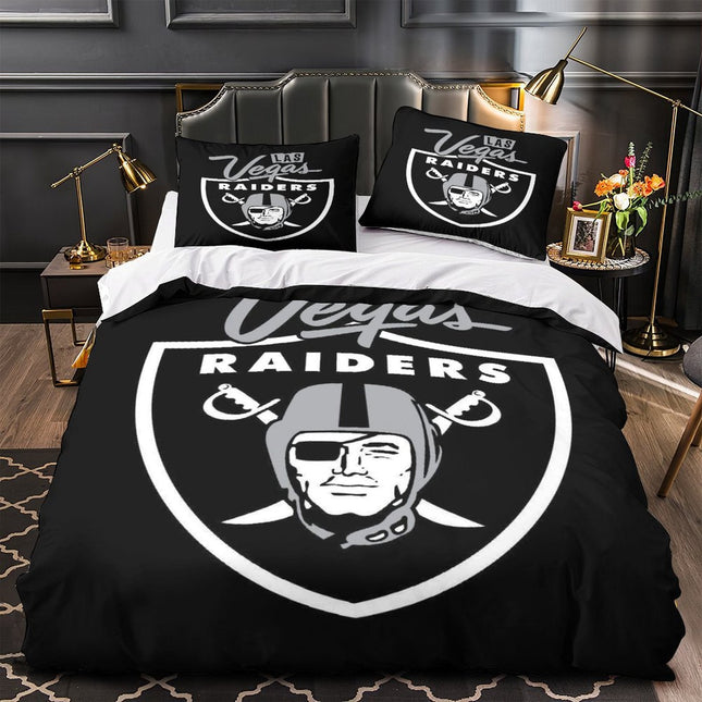 Las Vegas Raiders Bedding Set Duvet Cover Without Filler