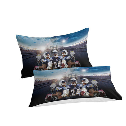 Los Angeles Chargers Bedding Set Duvet Cover Without Filler