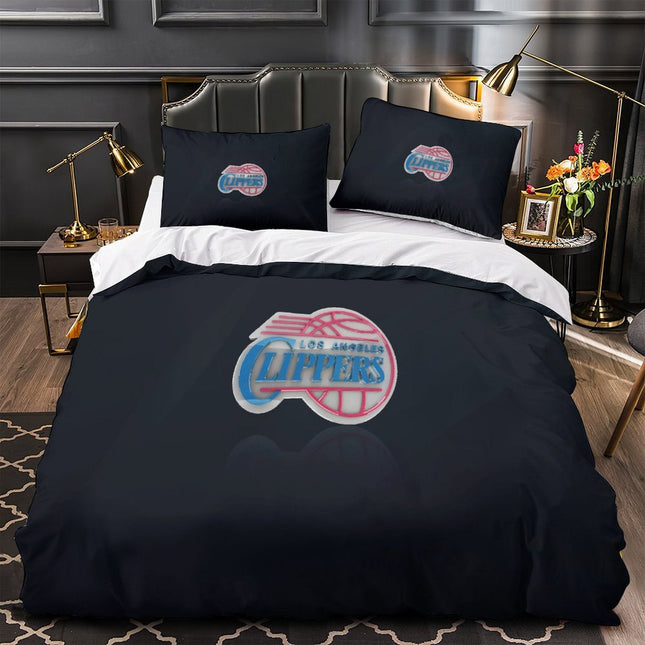 Los Angeles Clippers Bedding Set Duvet Cover Without Filler