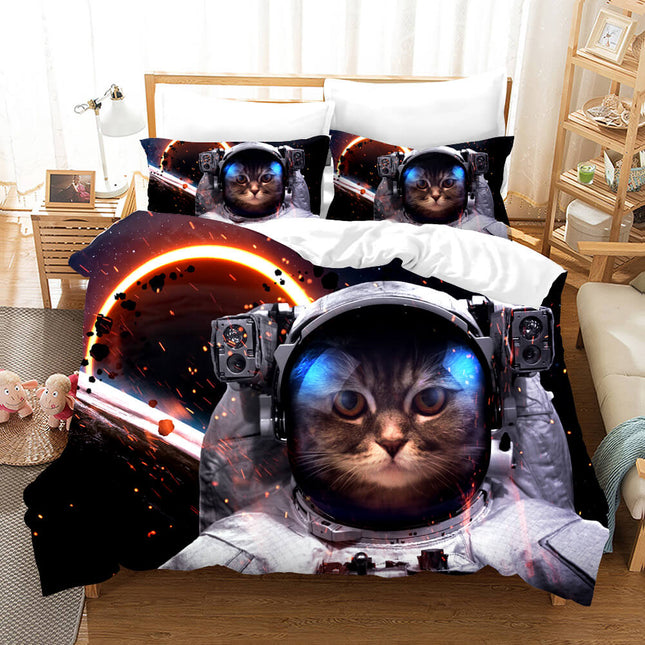 Lovely Animal Pet Cats Bedding Set Quilt Covers Without Filler