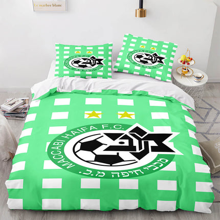 Maccabi Haifa F.C. Bedding Set Quilt Duvet Cover Throw Bedding Sets