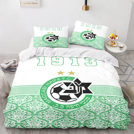 Maccabi Haifa F.C. Bedding Set Quilt Duvet Cover Throw Bedding Sets