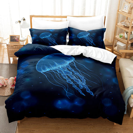 Marine Animal Bedding Set Quilt Cover Without Filler