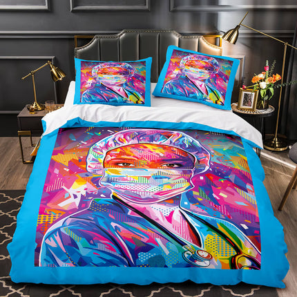 Pop Mask Print Bedding Set Quilt Duvet Covers