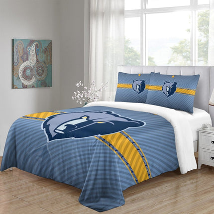 Memphis Grizzlies Bedding Set Duvet Cover Without Filler