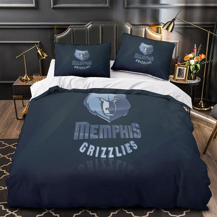 Memphis Grizzlies Bedding Set Duvet Cover Without Filler