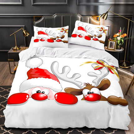 Merry Christmas Bedding Set Duvet Cover Without Filler