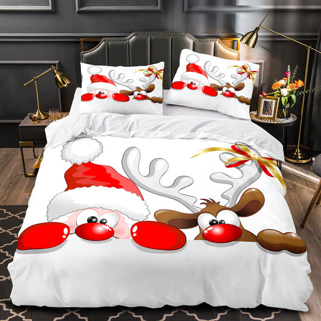 Merry Christmas Bedding Set Duvet Cover Without Filler