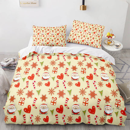 Merry Christmas Bedding Sets Kids Quilt Covers Room Decoration
