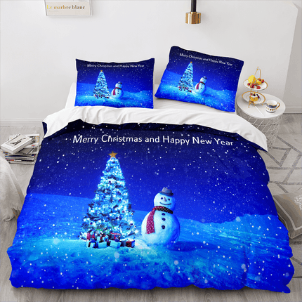 Merry Christmas Bedding Sets Kids Quilt Covers Room Decoration