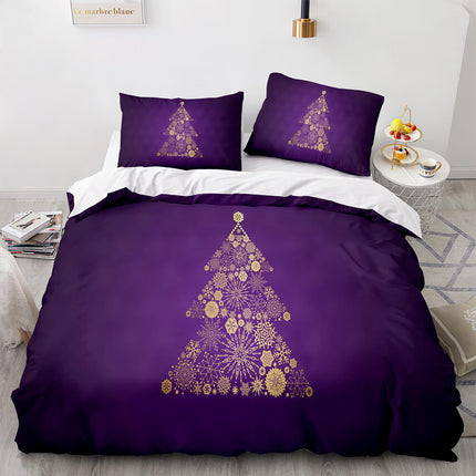 Merry Christmas Bedding Sets Kids Quilt Covers Room Decoration