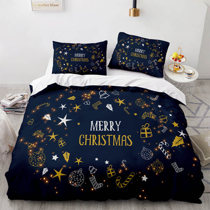 Merry Christmas Bedding Sets Kids Quilt Covers Room Decoration